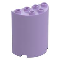 Zylinder halb 2 × 4 × 4 Lavendel