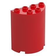 Zylinder halb 2 × 4 × 4 Rot