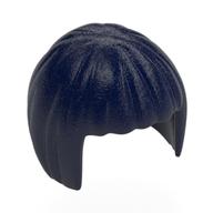 Hair Short Bob Cut Dark Blue