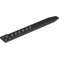 Plate Special 2 × 16 with Angled Side Extensions and Hole (Rotor Blade)