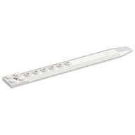 Plate Special 2 × 16 with Angled Side Extensions and Hole (Rotor Blade) Weiß