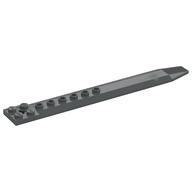 Plate Special 2 × 16 with Angled Side Extensions and Hole (Rotor Blade) Dunkelblaugrau
