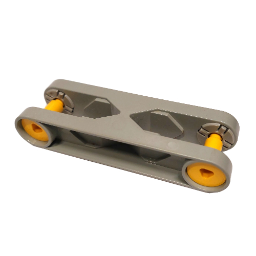 Duplo Toolo Arm 2 × 6 with Triangular Screw at Both Ends Light Gray