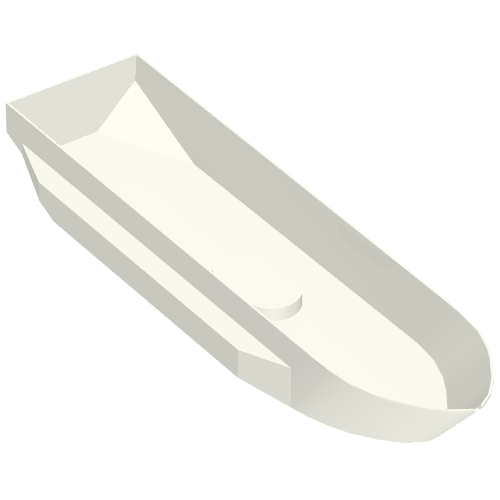 Boat Hull 51 × 12 × 6 with Side Bulges