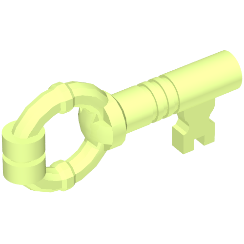 Equipment Key Yellowish Green