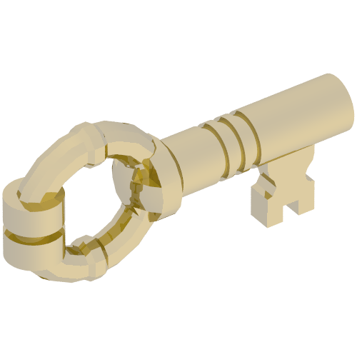 Equipment Key Chrome Gold
