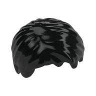 Hair Short, Tousled with Side Part Black