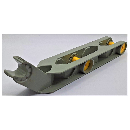 Duplo Toolo Arm 2 × 10 with Angled Arm, with End Clip Hellgrau