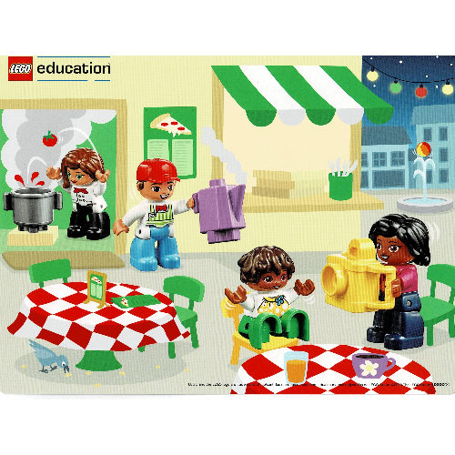 Inspiration Card, Set 45030-1, Cafe/Firefighters [Keine Farbe/Beliebige Farbe]