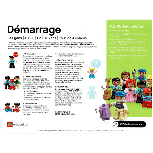 Activity Card, Set 45030-1, Getting Started - French/German [No Color/Any Color]