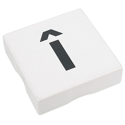 Duplo Fliese 2 × 2 mit Kleinbuchstabe 'î' (bedruckt)