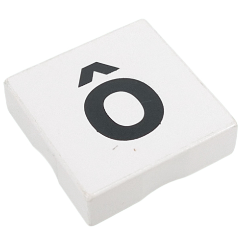 Duplo Fliese 2 × 2 mit Kleinbuchstabe 'ô' (bedruckt)