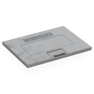Fliese 6 × 8 mit Batterie Abdeckung, 'G19890421' Druck Hellblaugrau