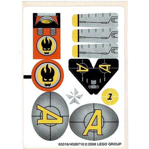 Sticker Sheet for Set 8631-1 [No Color/Any Color]