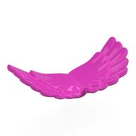 Animal / Creature Body Part, Wings Double Layer with Anti-Stud in Dunkelrosa