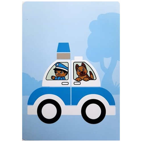Activity Card 2 - Police Car [Keine Farbe/Beliebige Farbe]