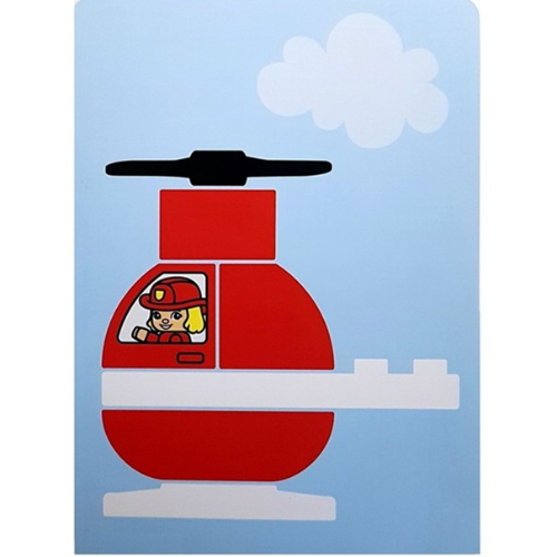Activity Card 1 - Fire Helicopter [Keine Farbe/Beliebige Farbe]