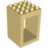 Duplo Building Door Frame / Entryway 4 × 4 × 5 Light Yellow