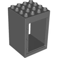 Duplo Building Door Frame / Entryway 4 × 4 × 5 Dunkelblaugrau