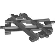 Duplo Train Tracks, Crossrails Dark Bluish Gray