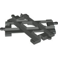 Duplo Train Tracks, Crossrails Dark Gray