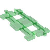 Duplo Schiene 4 × 8 gerade Transparent-Grün