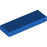 Fliese 1 × 3 Blau