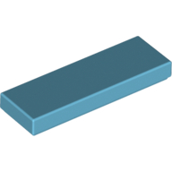 Fliese 1 × 3 Mittelazur