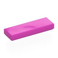 Fliese 1 × 3 Dunkelrosa