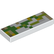 Tile 1 × 3 with Minecraft Golem Skin Print White