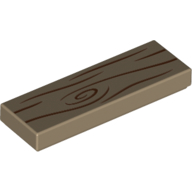 Tile 1 × 3 with Wood Grain print