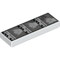 Tile 1 × 3 with Photo Booth Photos print Weiß