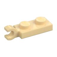 Plate Special 1 × 2 with Clip Horizontal on End Tan