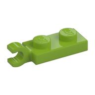Plate Special 1 × 2 with Clip Horizontal on End Lime