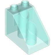 Duplo Stein 3 × 2 × 2 Dachstein Transparent-Hellblau