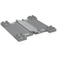 Duplo Train Track with Ramps For Car Crossing Hellblaugrau