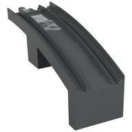 Duplo Train Track Bridge Middle Section, New Style Half Arch With Mid-Support Dunkelblaugrau