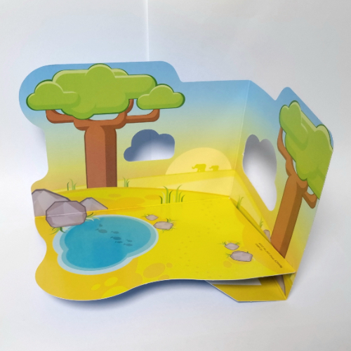 Backdrop, Duplo African Scenery, for Set 10971 [No Color/Any Color]
