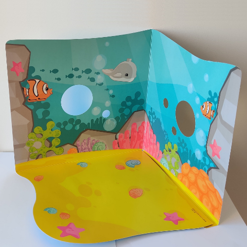 Backdrop, Duplo Ocean Scenery, for Set 10972-1 [No Color/Any Color]