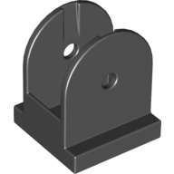 Duplo Train Crossing Barrier / Gate Base Black