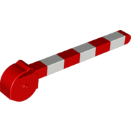 Duplo Train Crossing Gate / Barrier, with Small Handle and White Stripes Rot