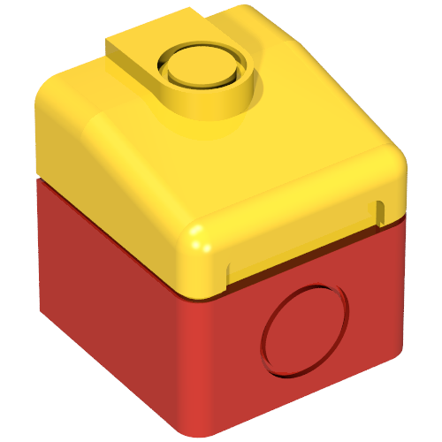 Duplo Train Cabin End with Yellow Top Rot