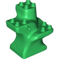 Duplo Plant Tree Trunk Segment Base Grün