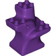 Duplo Plant Tree Trunk Segment Base Purple