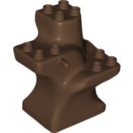 Duplo Plant Tree Trunk Segment Base Brown