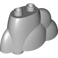 Duplo Plant Bush / Tree Top / Rock Pile with 2 studs Light Bluish Gray