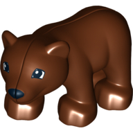 Duplo Animal Bear Cub, New Style Reddish Brown