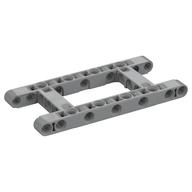 Technic Beam 5 × 11 with 3 × 5 Opening Frame Thick Light Bluish Gray