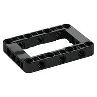 Technic Beam Frame 5 × 7 with 3 × 5 Opening Thick Black