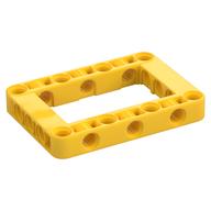 Technic Beam Frame 5 × 7 with 3 × 5 Opening Thick Yellow